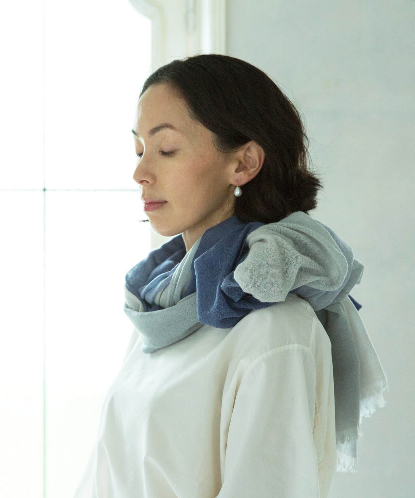 カシミヤ100%エアリーストール カシミヤ100％ エアリーストール | Material,Cashmere | FUKAKINET